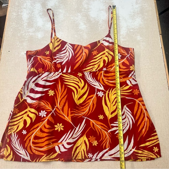 Local Design made in Hawaii Rayon Tropical Tank Blouse Size Large - Picture 6 of 9